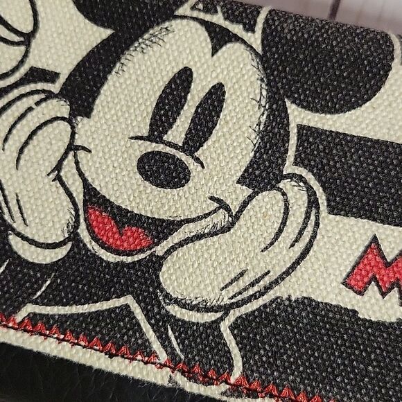 Loungefly Disney Mickey Mouse Black Striped Wallet - Picture 2 of 7